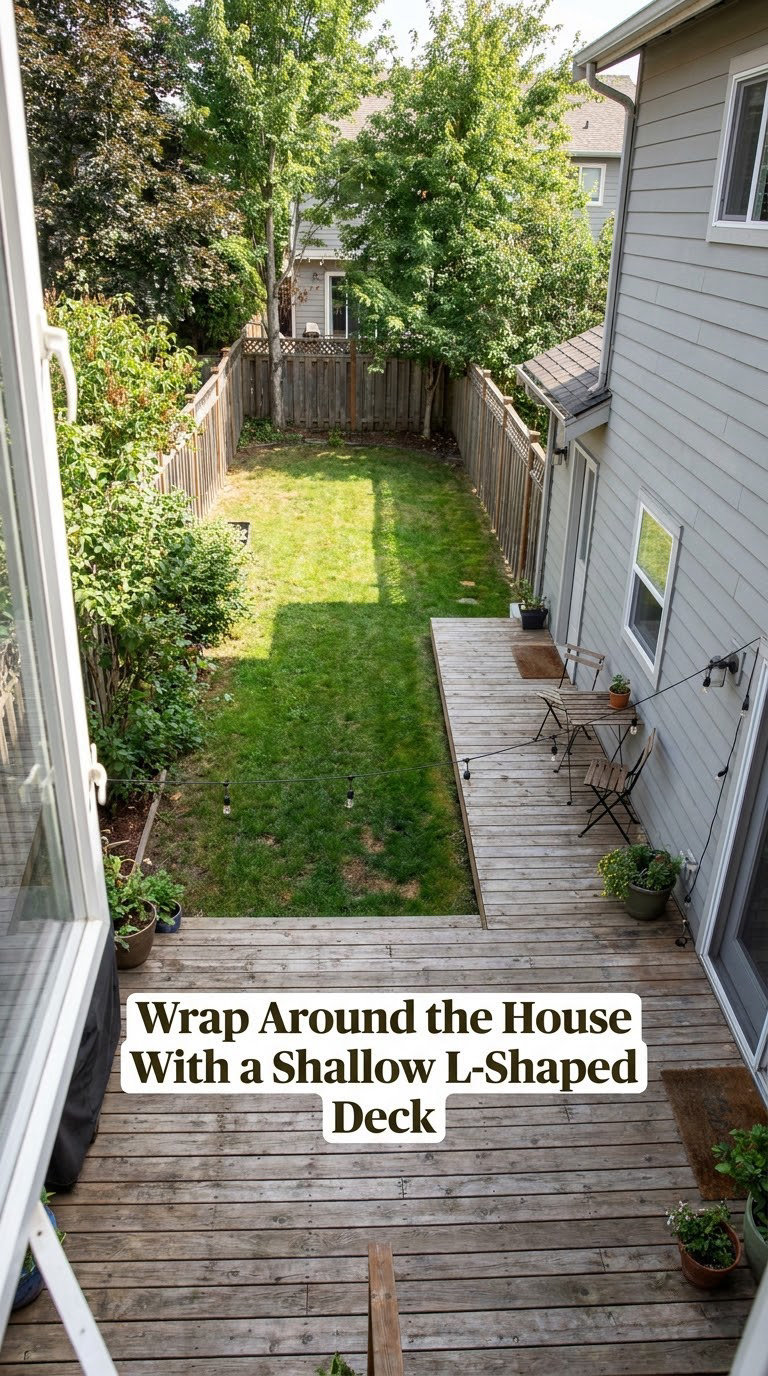 Wrap Around the House With a Shallow L-Shaped Deck