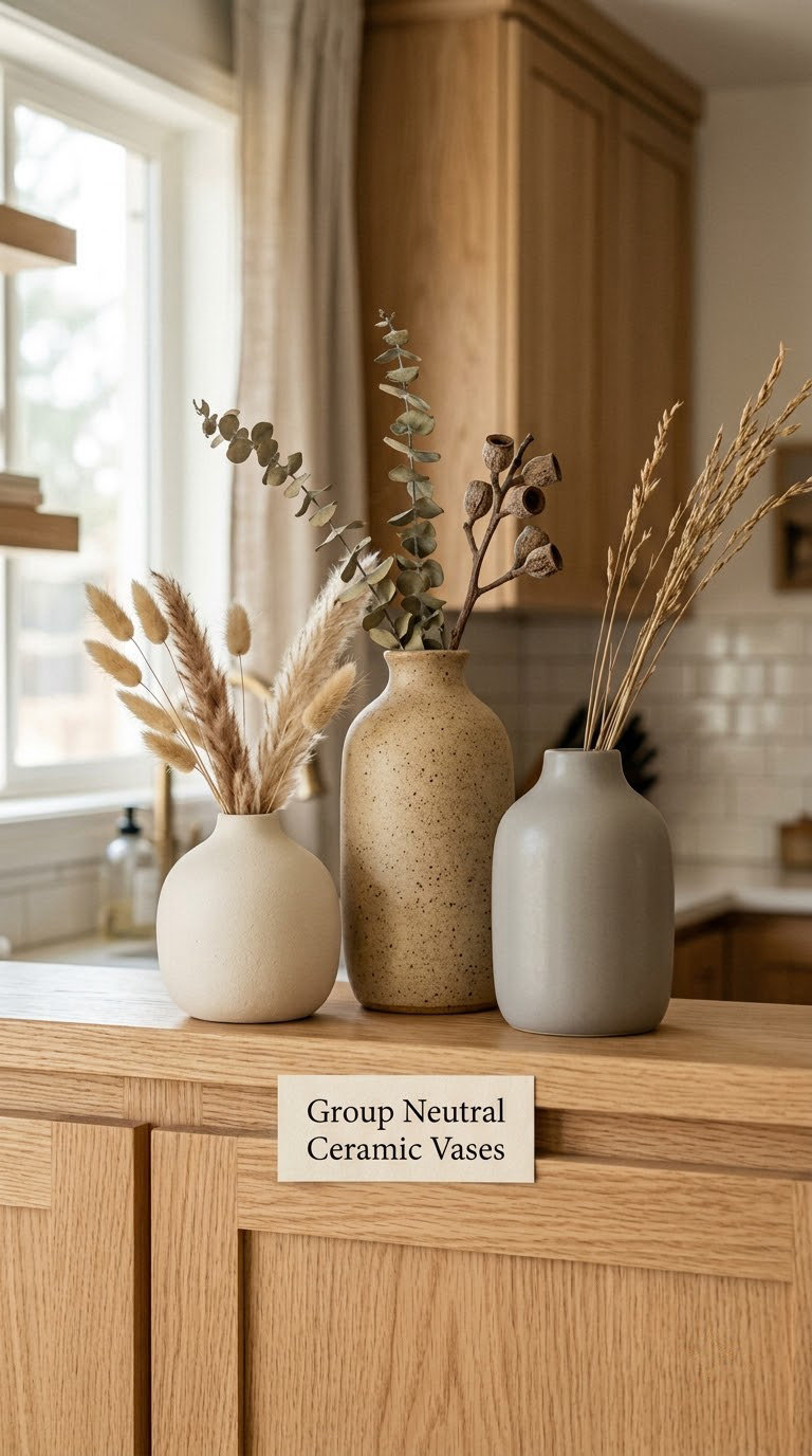 Group Neutral Ceramic Vases
