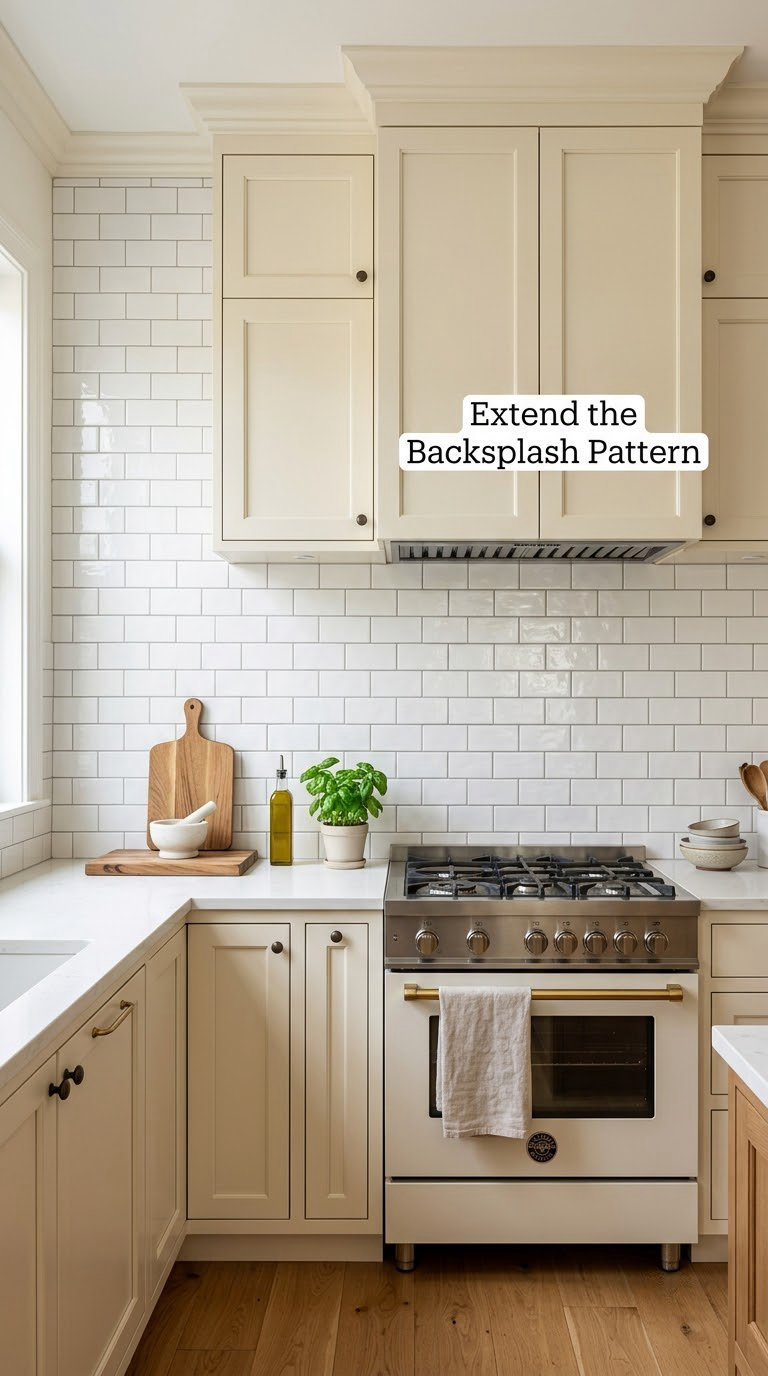 Extend the Backsplash Pattern