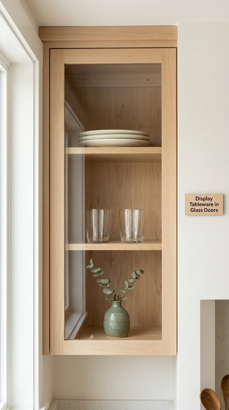 Display Tableware in Glass Doors