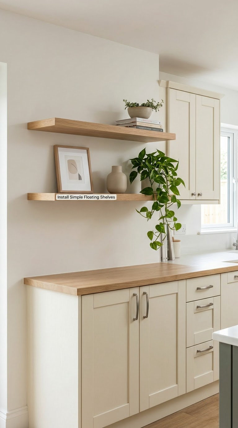 Install Simple Floating Shelves