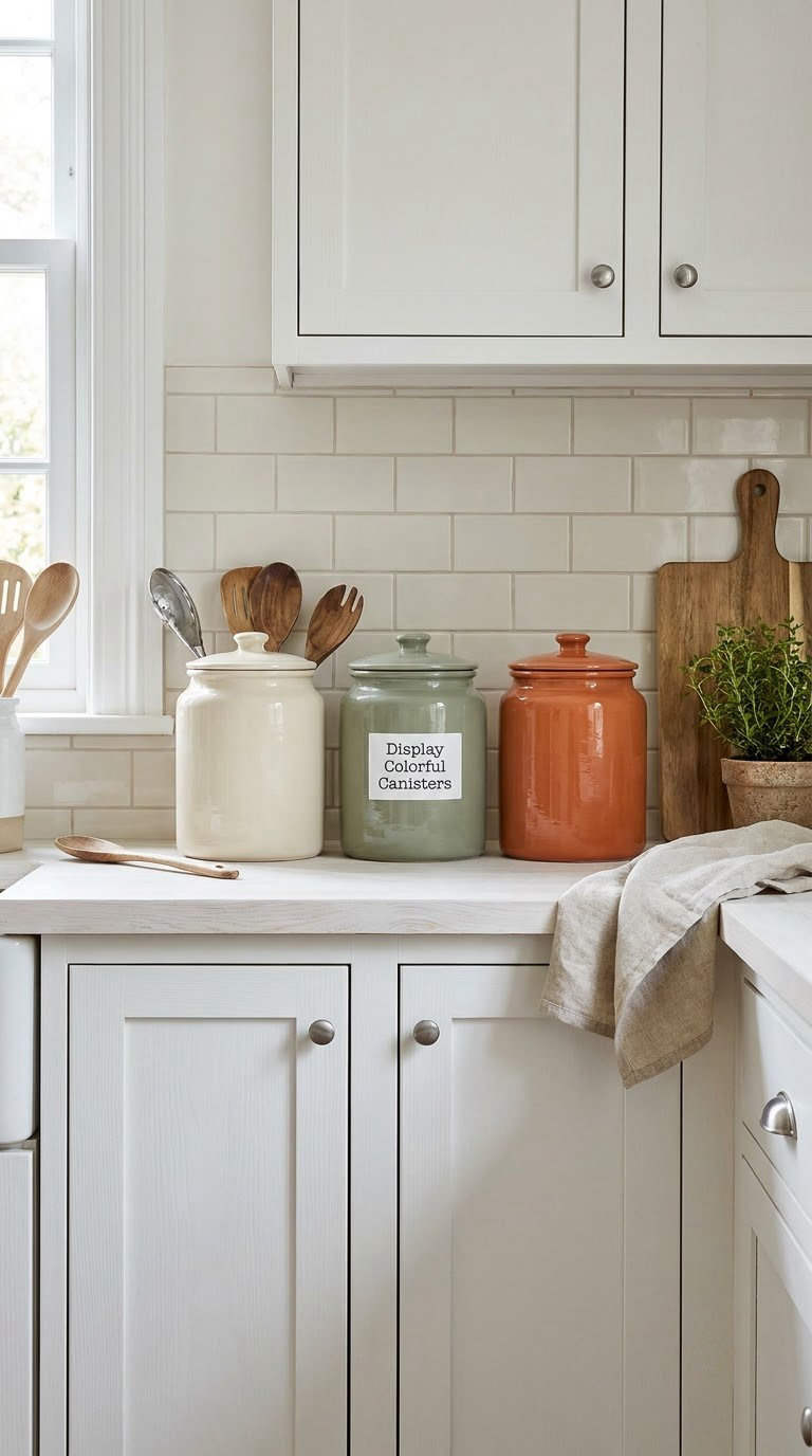Display Colorful Canisters