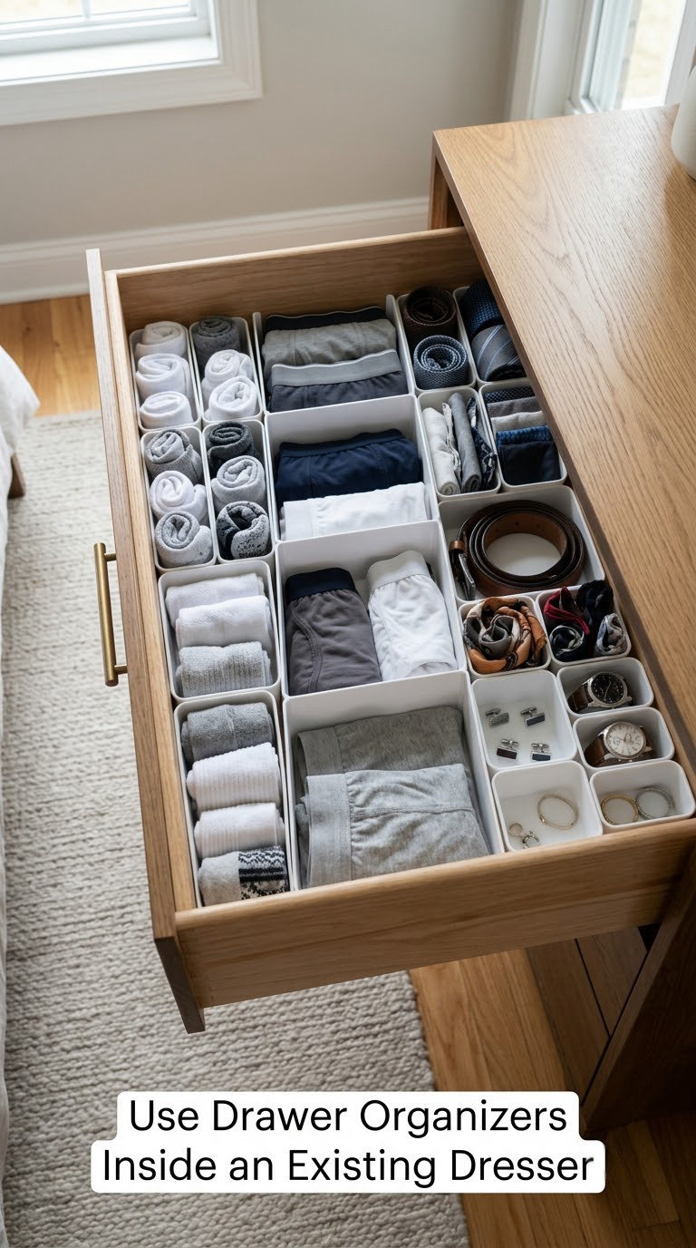 Use Drawer Organizers Inside an Existing Dresser