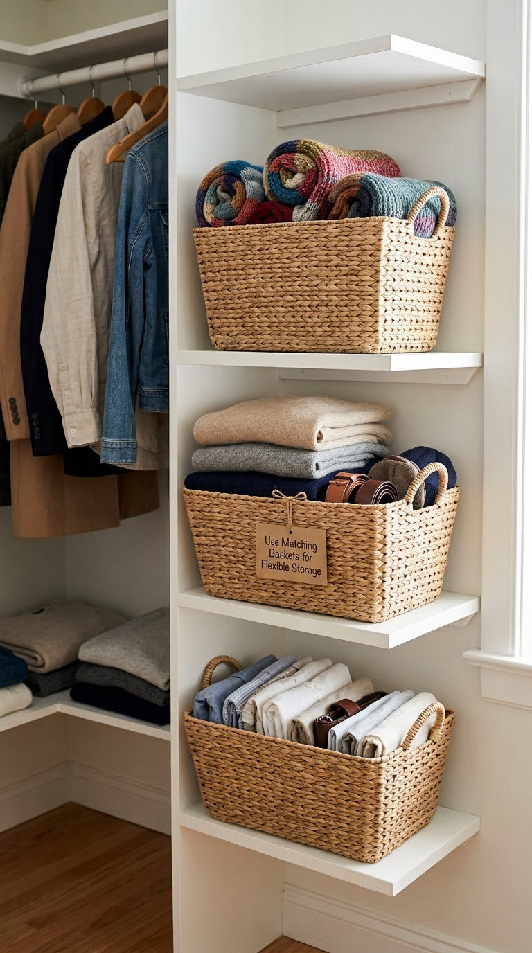 Use Matching Baskets for Flexible Storage