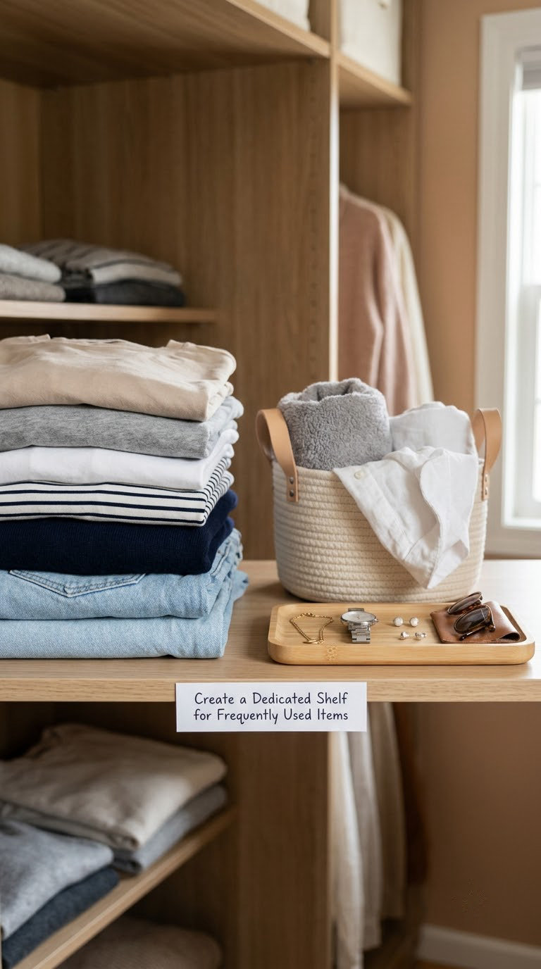 Create a Dedicated Shelf for Frequently Used Items