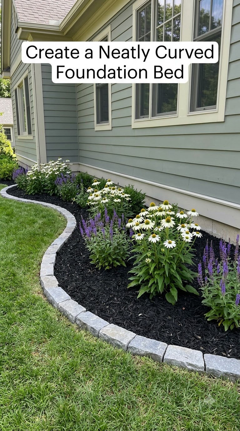 Create a Neatly Curved Foundation Bed