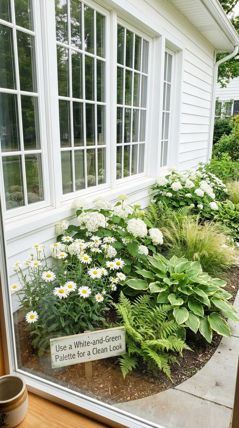 Use a White-and-Green Palette for a Clean Look