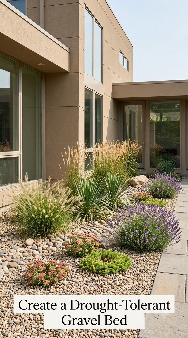 Create a Drought-Tolerant Gravel Bed