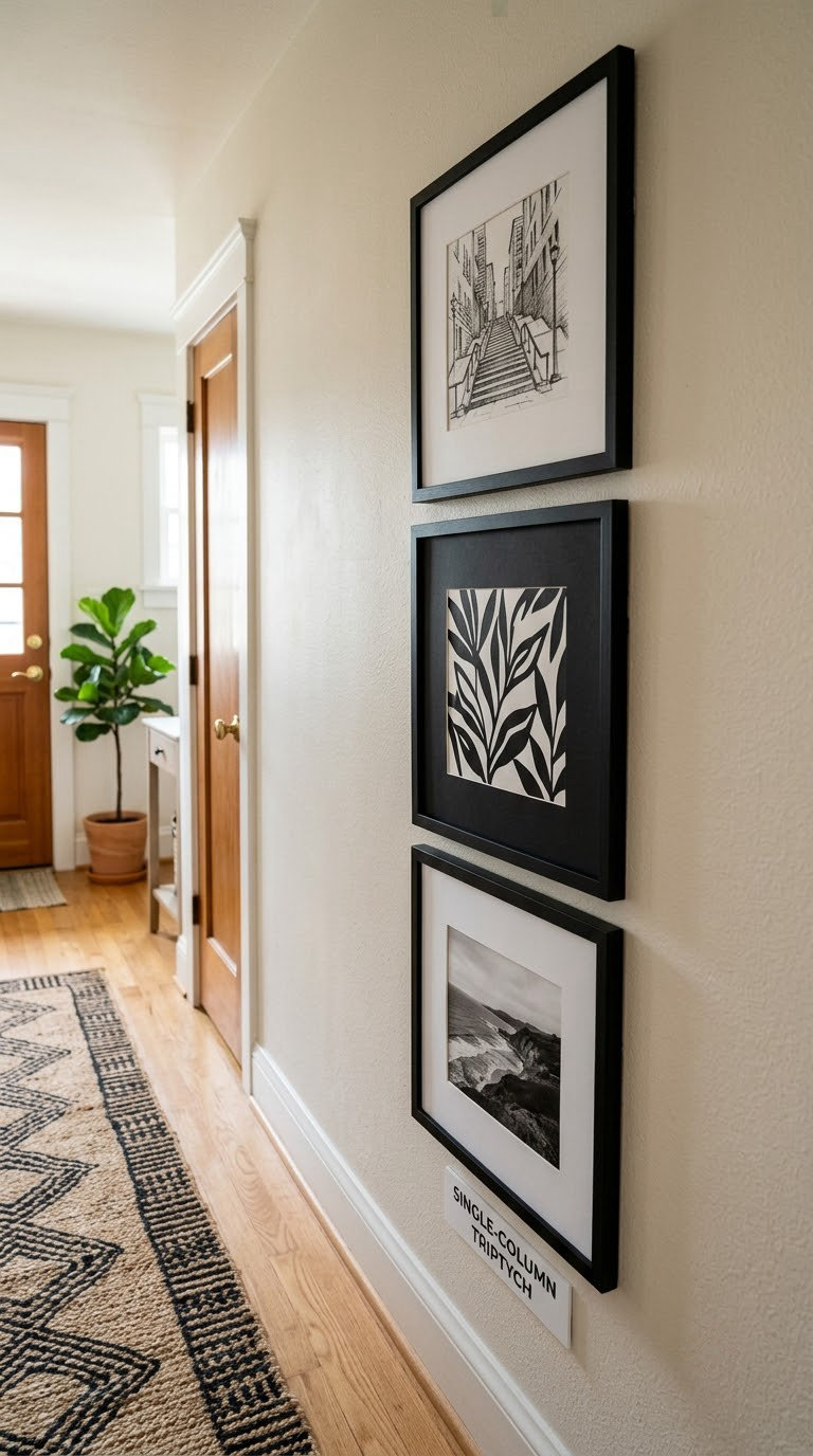 Single-Column Triptych