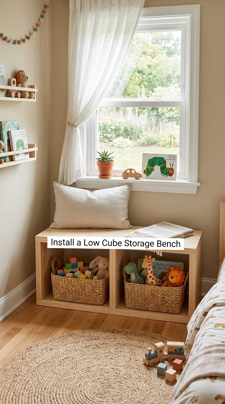 Install a Low Cube Storage Bench