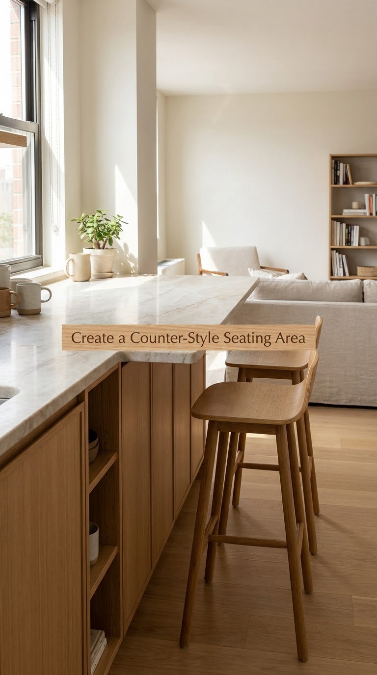 Create a Counter-Style Seating Area