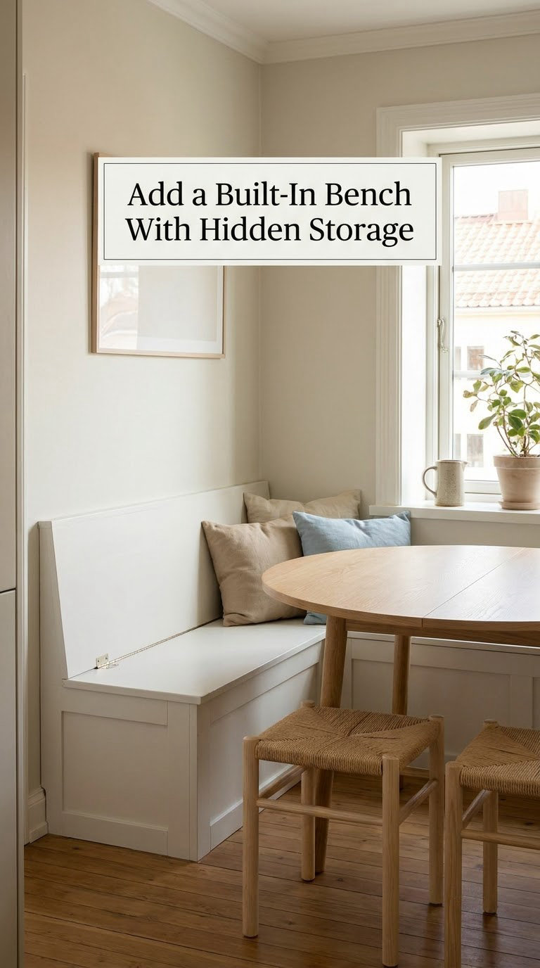 Add a Built-In Bench With Hidden Storage