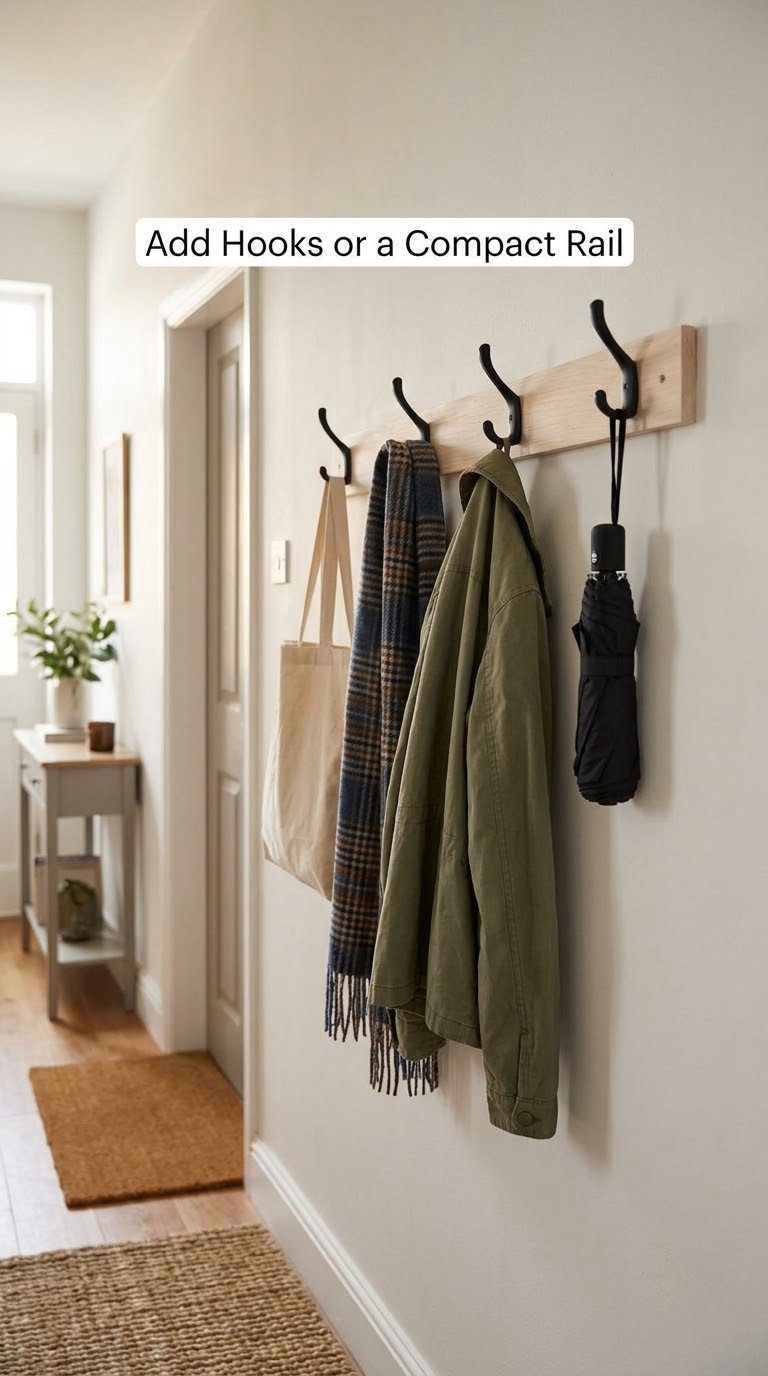 Add Hooks or a Compact Rail