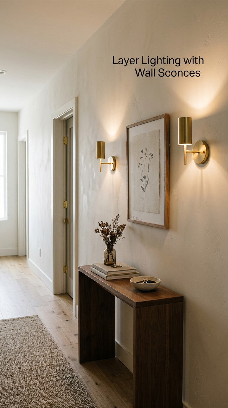 Layer Lighting with Wall Sconces