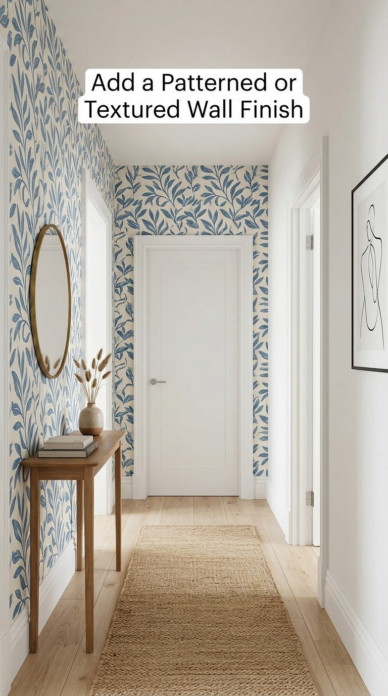 Add a Patterned or Textured Wall Finish