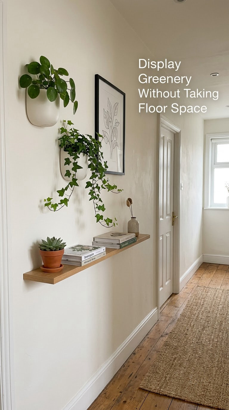 Display Greenery Without Taking Floor Space
