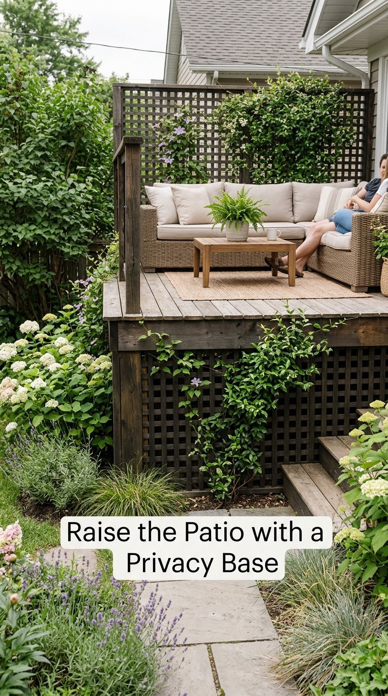 Raise the Patio with a Privacy Base