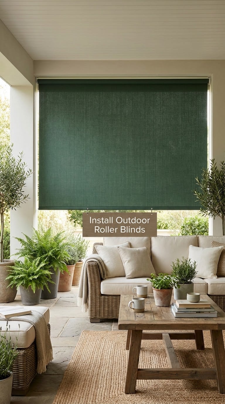 Install Outdoor Roller Blinds