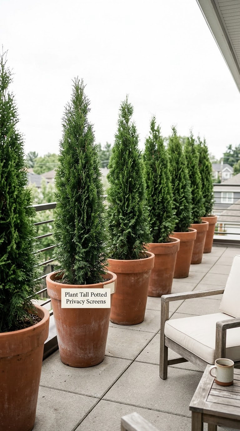Plant Tall Potted Privacy Screens