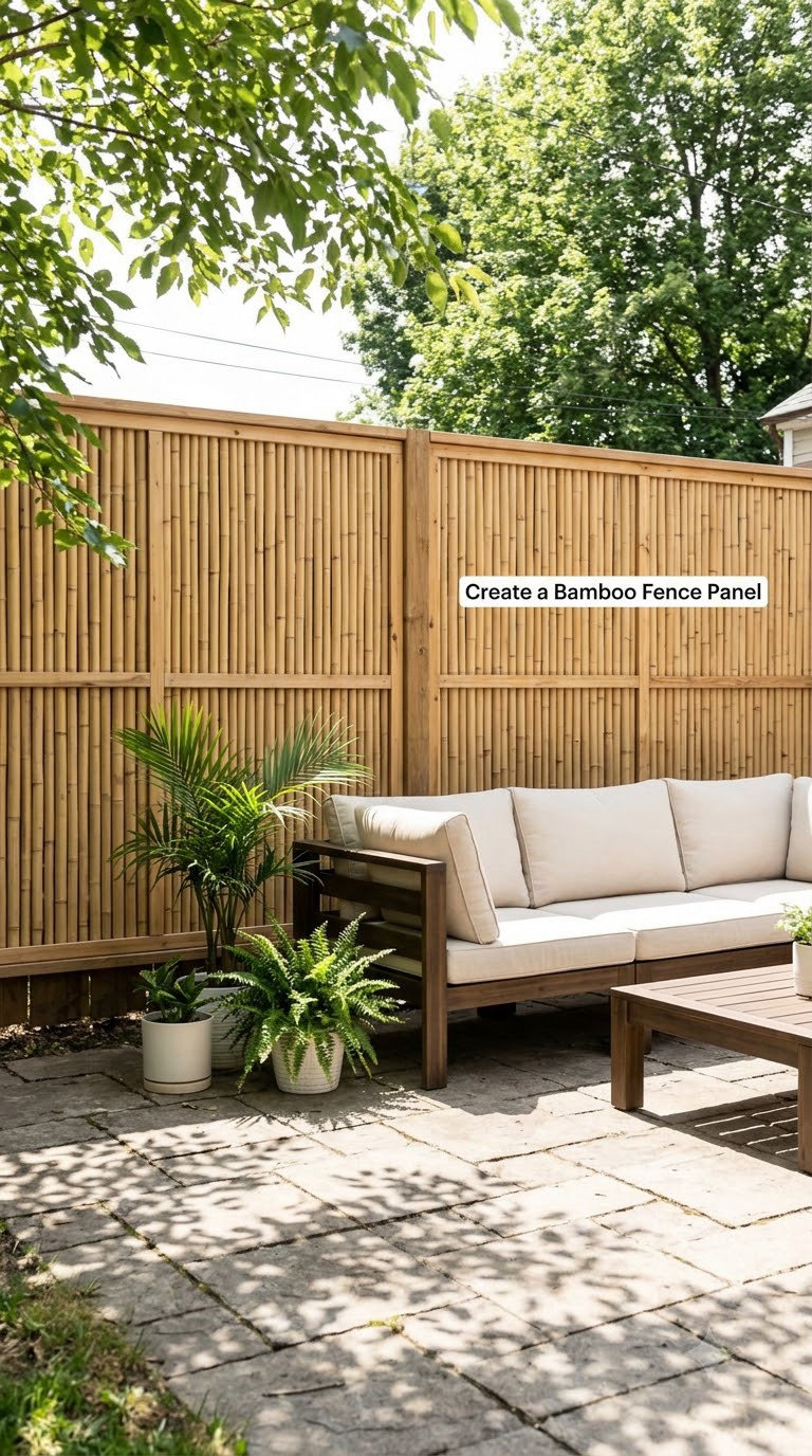 Create a Bamboo Fence Panel