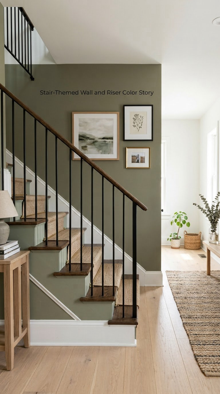 Stair-Themed Wall and Riser Color Story