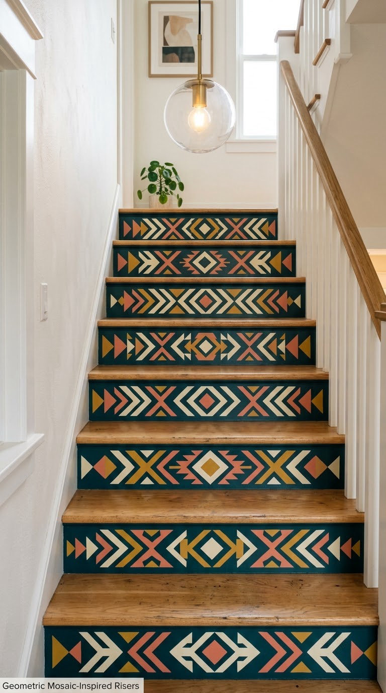 Geometric Mosaic-Inspired Risers
