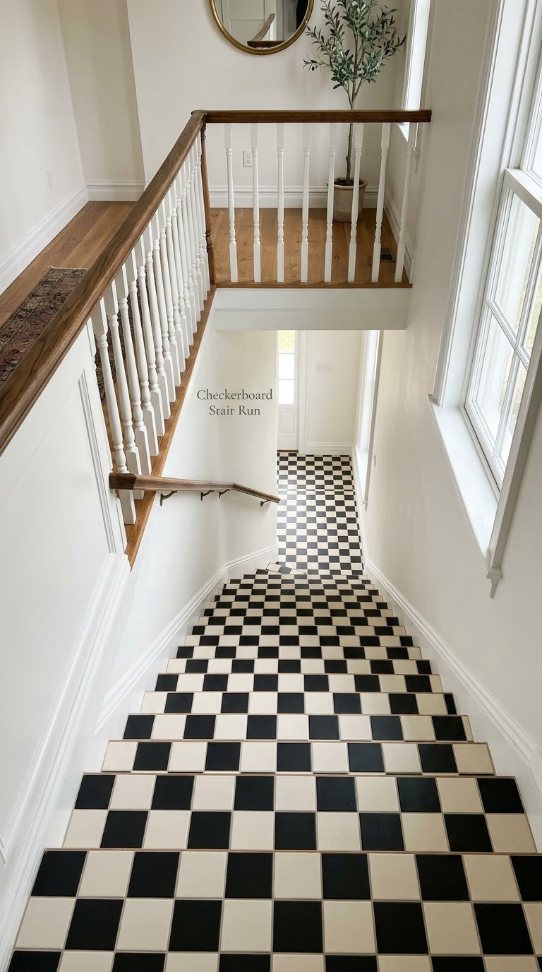 Checkerboard Stair Run