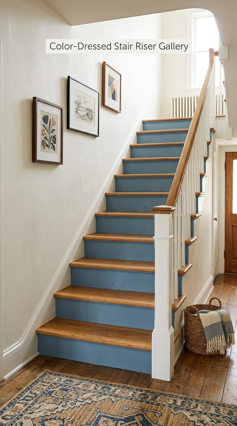 Color-Dressed Stair Riser Gallery
