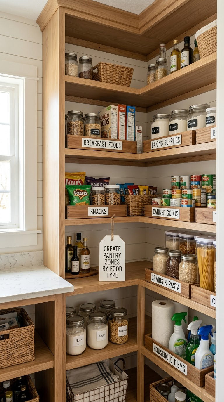 Create Pantry Zones by Food Type