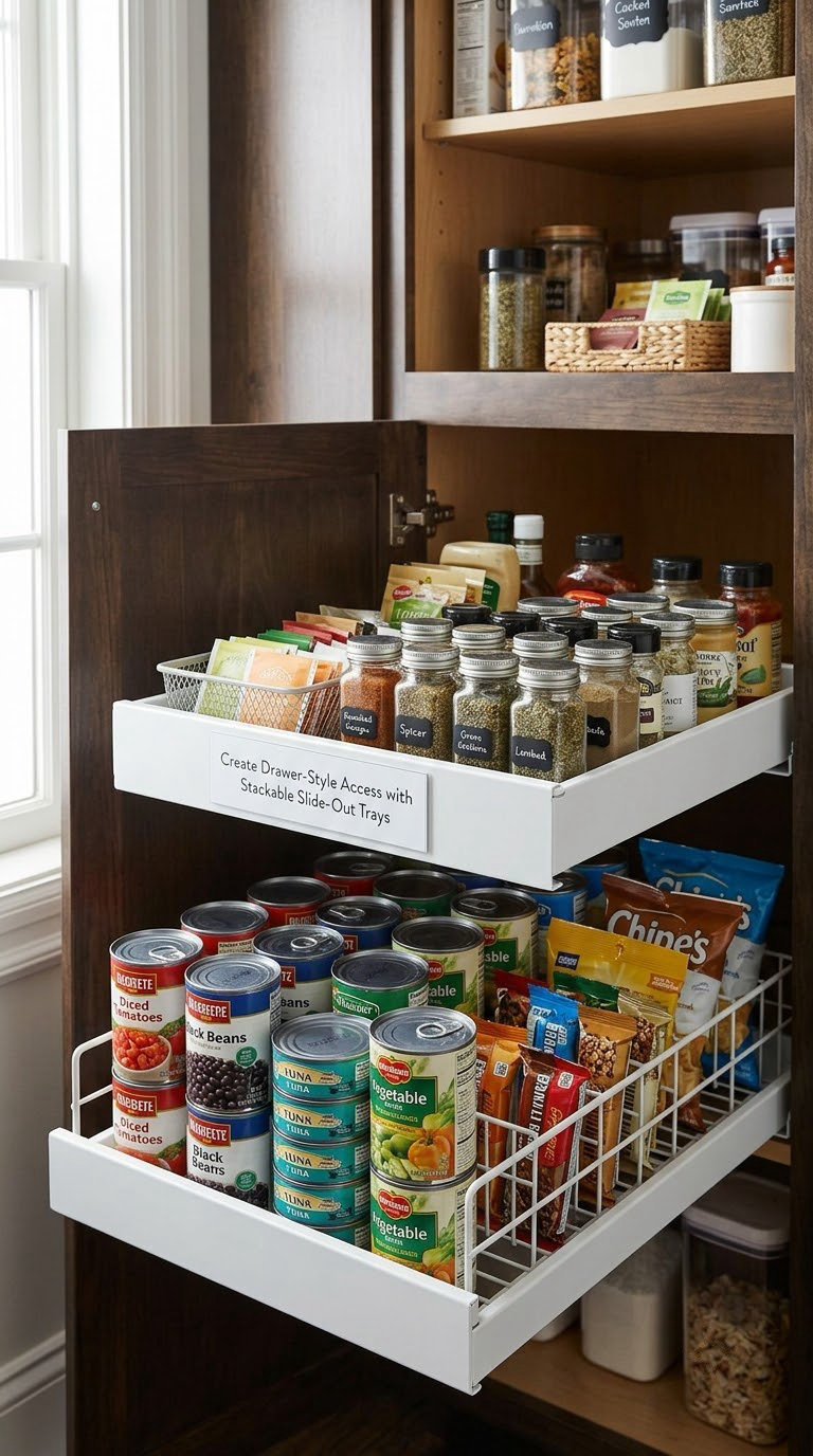 Create Drawer-Style Access with Stackable Slide-Out Trays