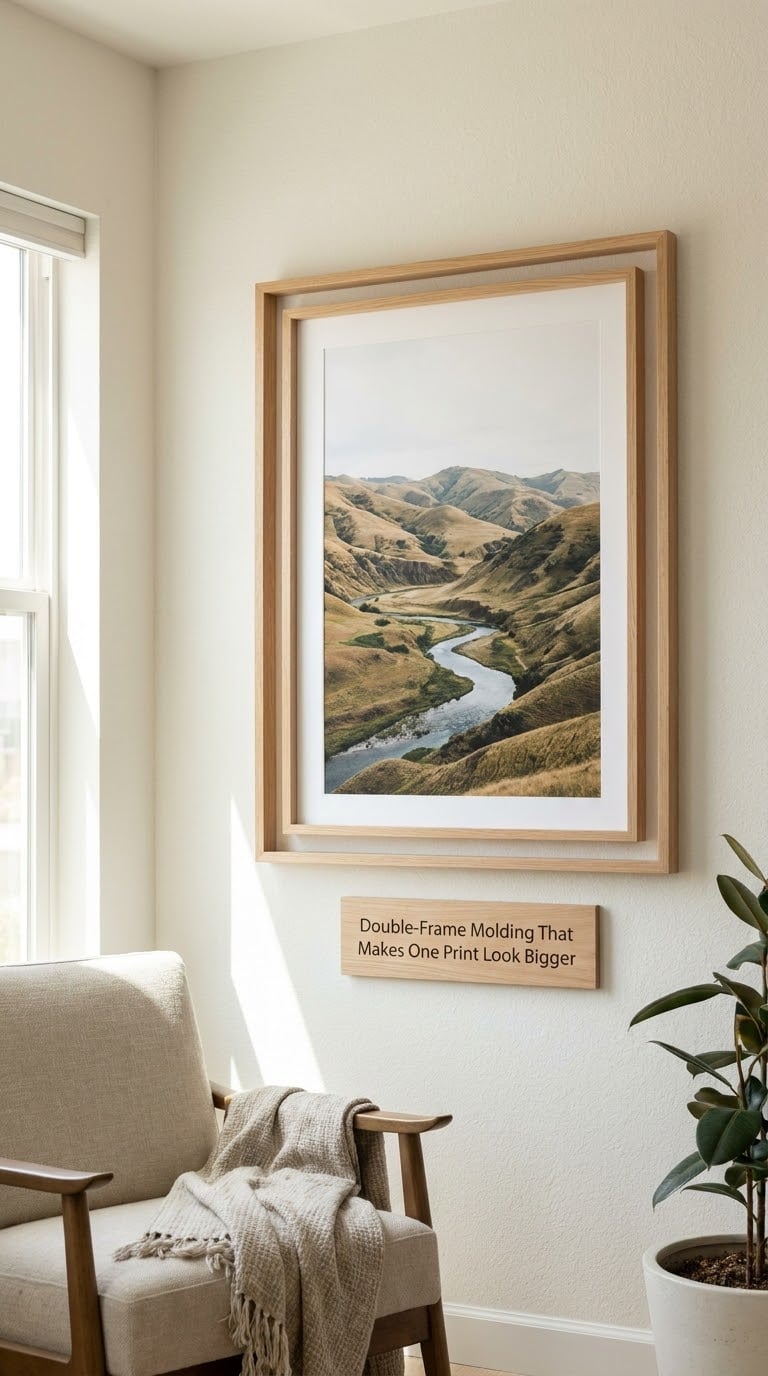 Double-Frame Molding That Makes One Print Look Bigger
