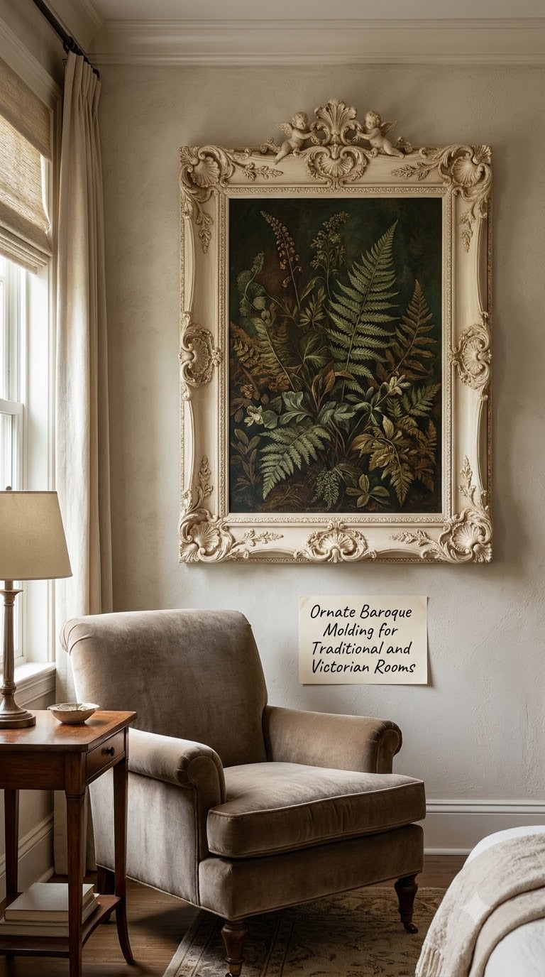 Ornate Baroque Molding for Traditional and Victorian Rooms