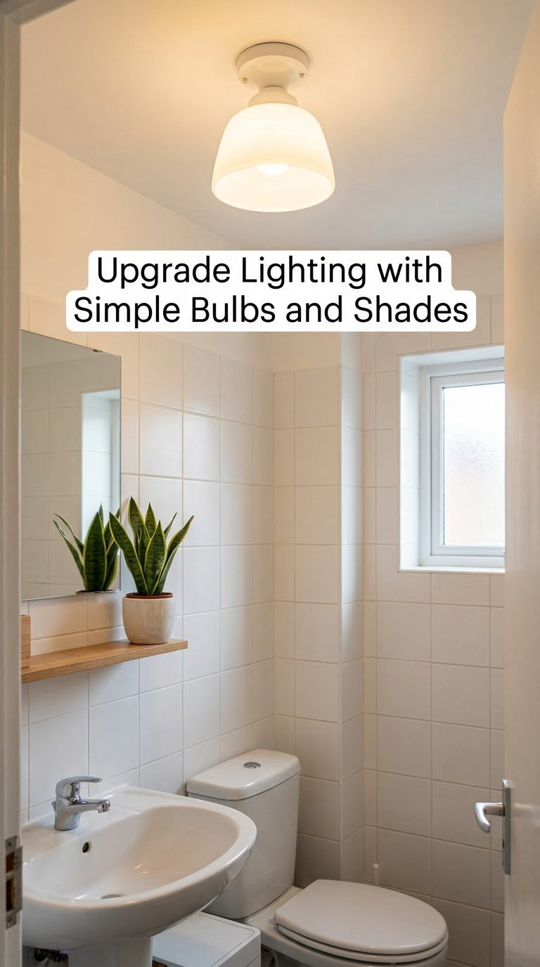 Upgrade Lighting with Simple Bulbs and Shades