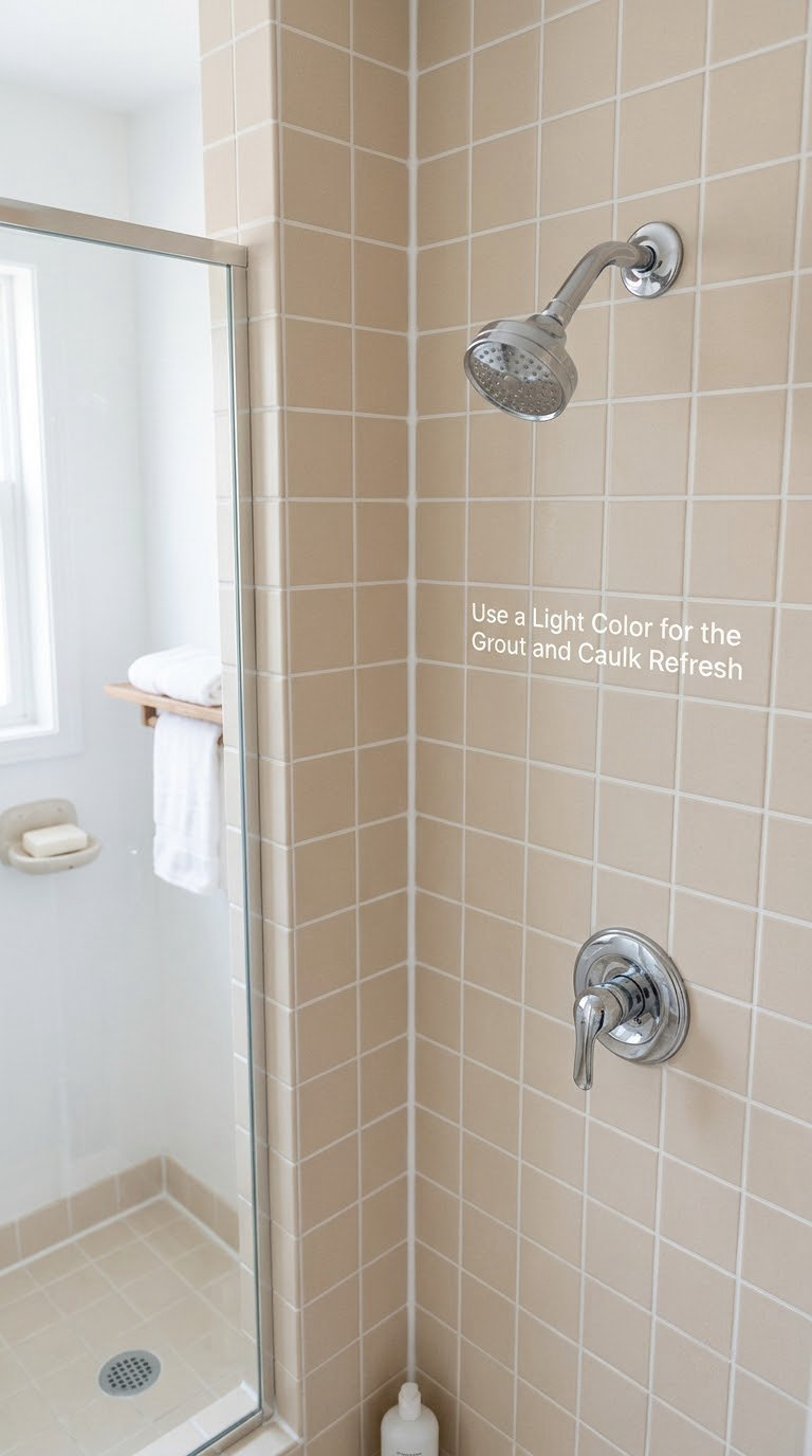 Use a Light Color for the Grout and Caulk Refresh