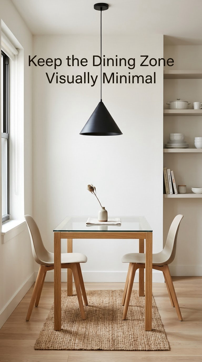 Keep the Dining Zone Visually Minimal