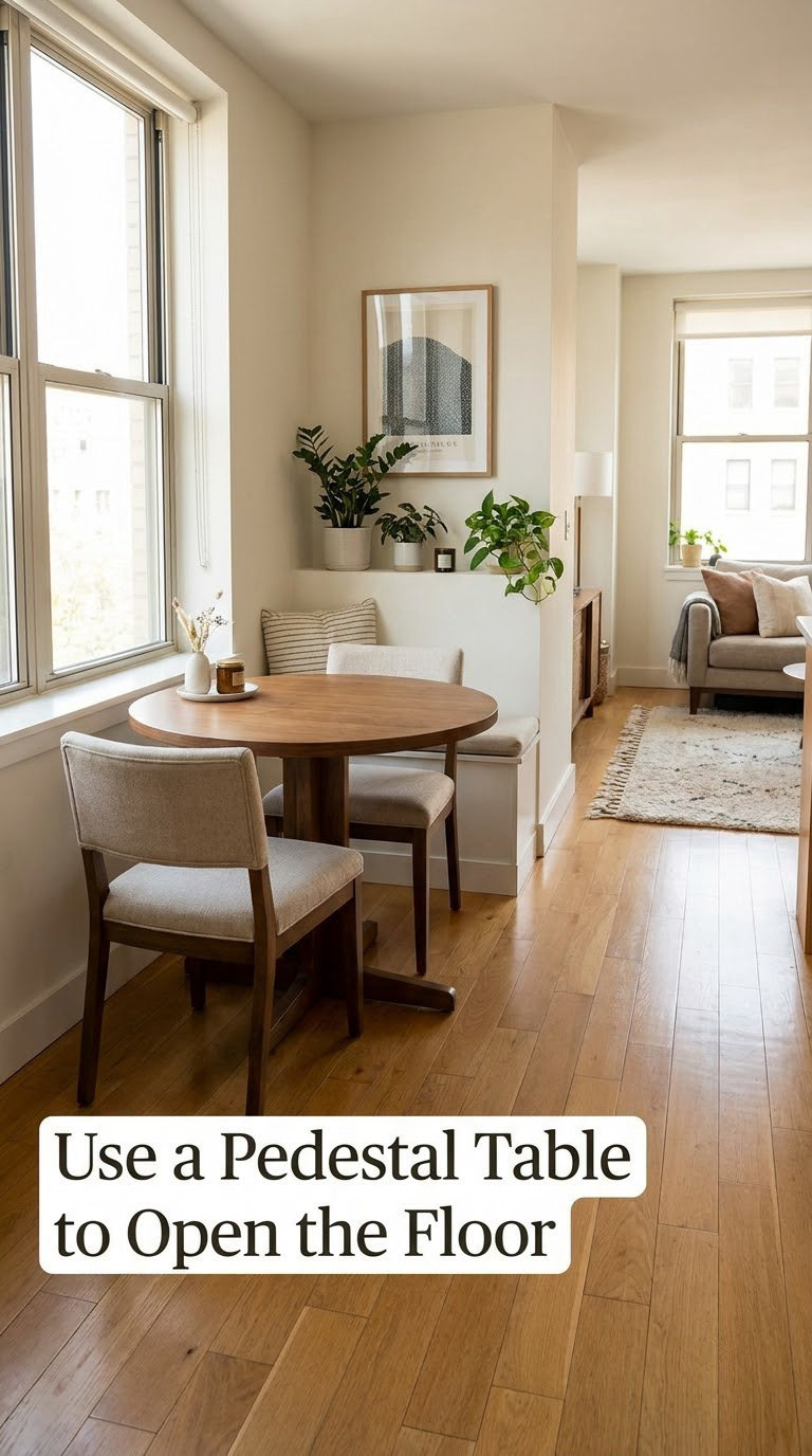 Use a Pedestal Table to Open the Floor