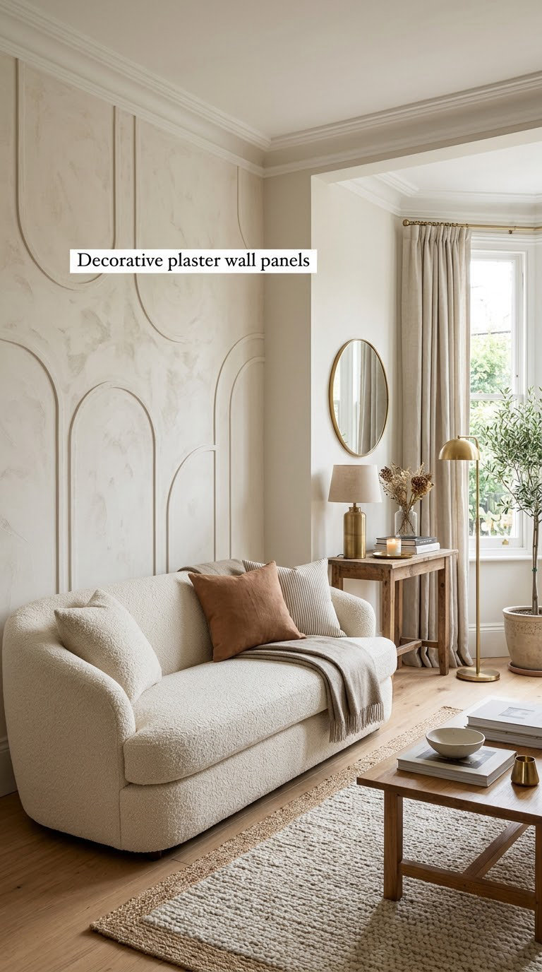 Decorative plaster wall panels