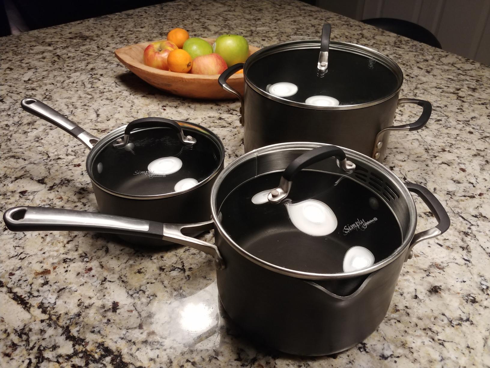 Calphalon 10-Piece Non-Stick Kitchen Cookware Set Black Pots & Pans with Stay-Cool Stainless Steel Handles Hard-Anodized Aluminum for Even Heating customer photo 2