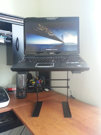 OnStage On-Stage LPT5000 Laptop Computer Stand, Black customer photo 1