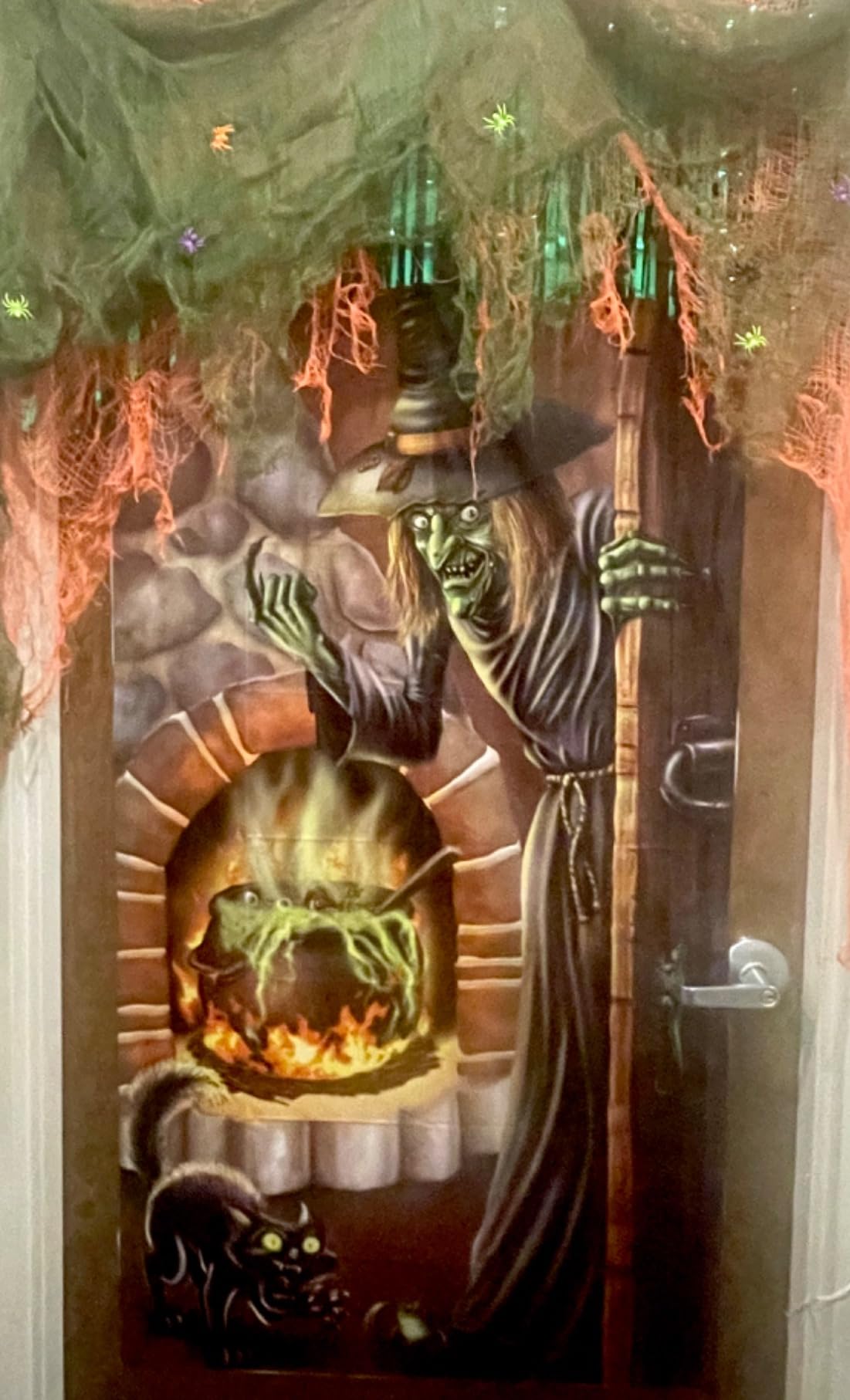 Beistle Skeleton Restroom Door Cover Halloween Decoration, 5 Ft x 30 in customer photo 2