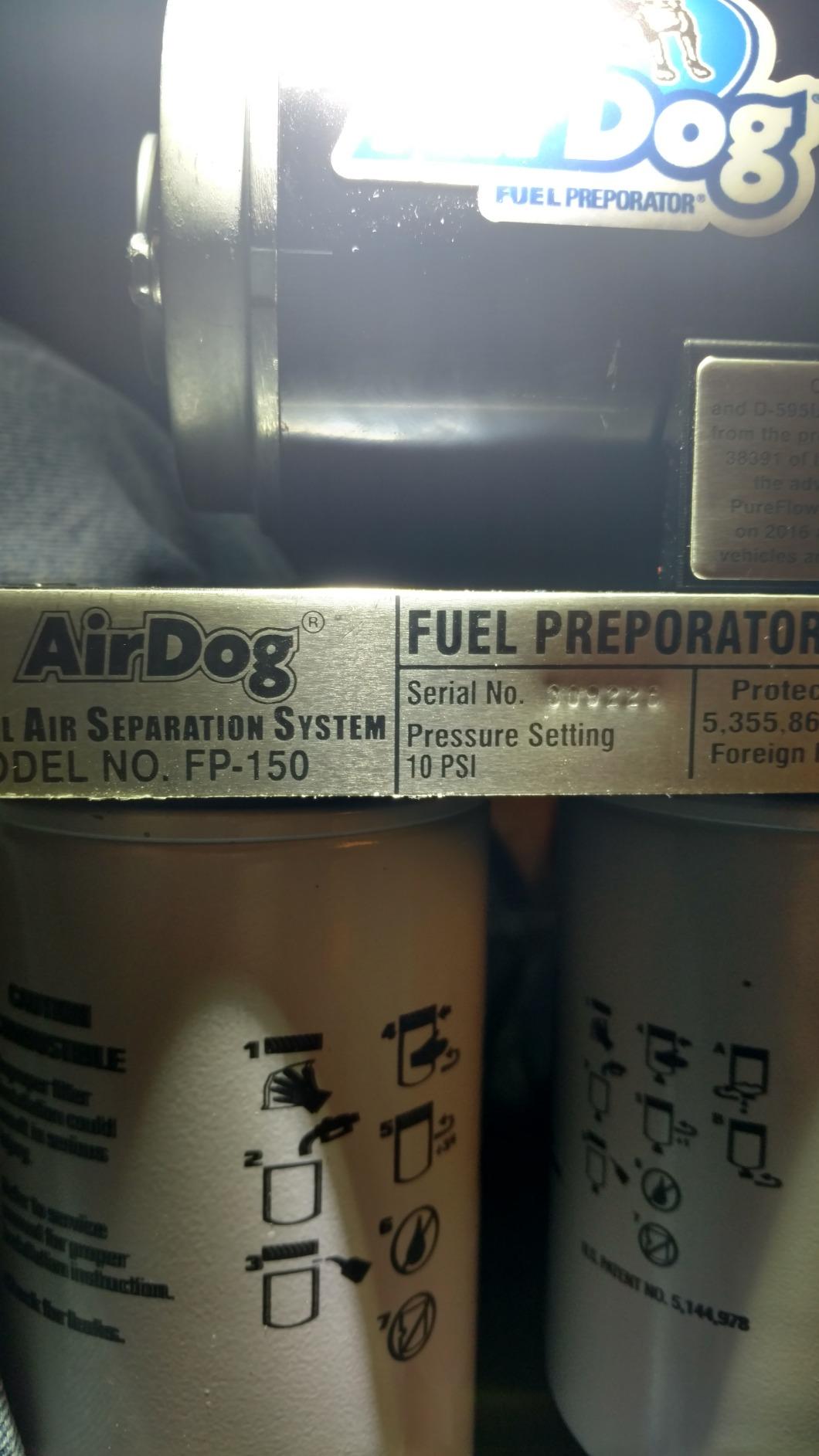 AirDog (A4SPBC088) Fuel Air Separation System customer photo 1