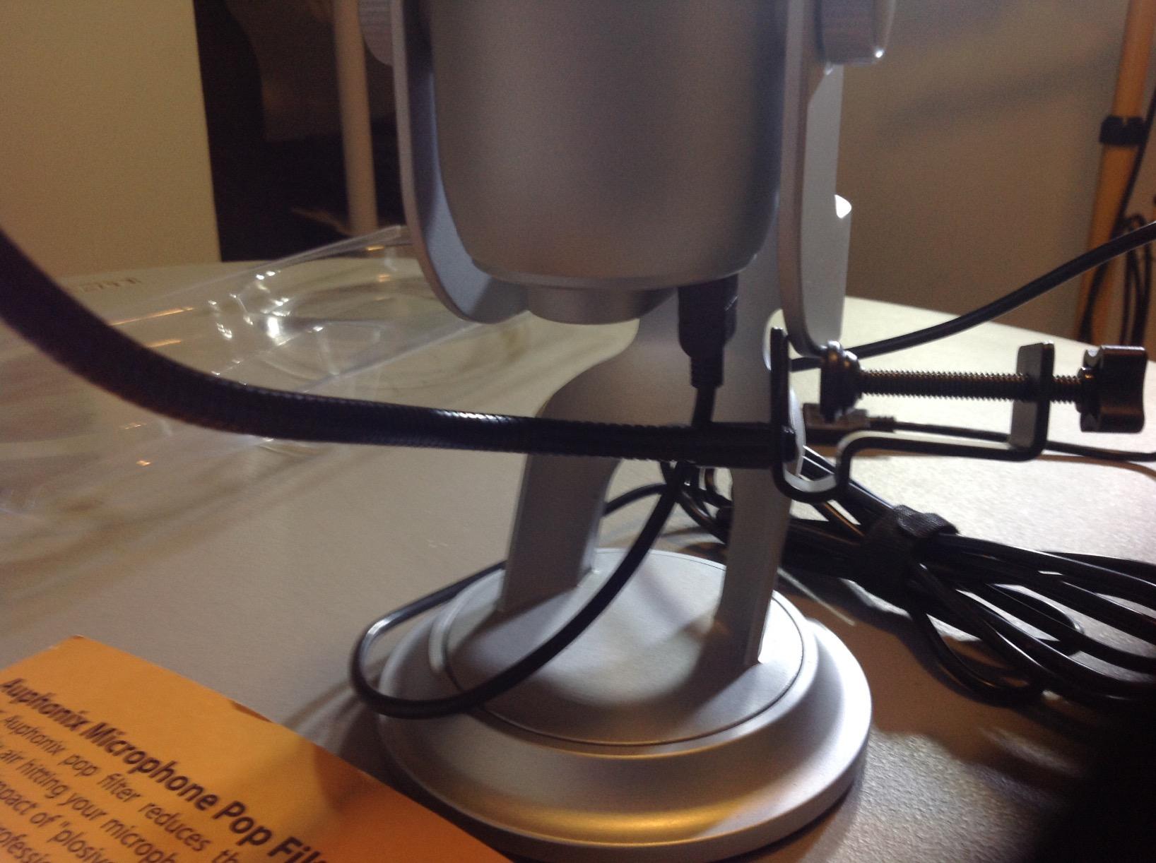 Pop Filter Screen for Microphones - Gooseneck Clamps Compatible with Blue Yeti Microphone - Great Gift customer photo 2