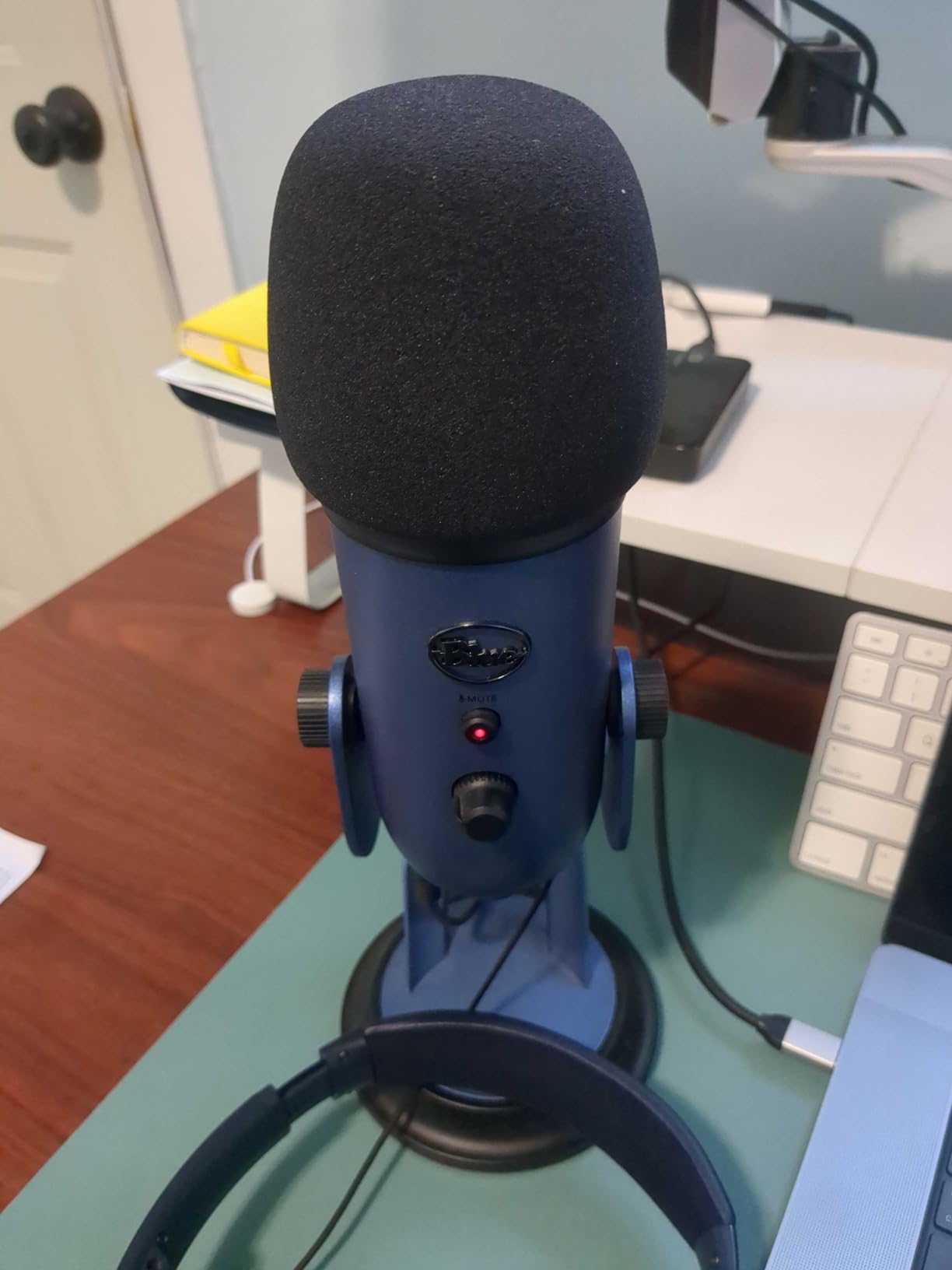 Foam Windscreen for Blue Yeti Microphone - Pop Filter Cover made from Quality Sponge Material that Filters Unwanted Recording and Background Noises - Black Color customer photo 1