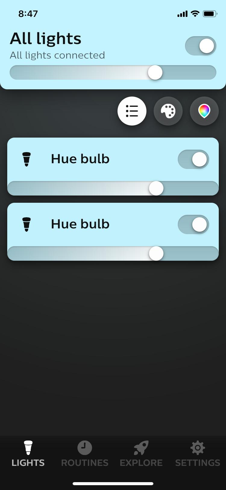 Philips Hue Smart 60W A19 LED Bulb - White and Color Ambiance Color-Changing Light - 2 Pack - 800LM - E26 - Indoor - Control with Hue App - Works with Alexa, Google Assistant and Apple Homekit customer photo 2