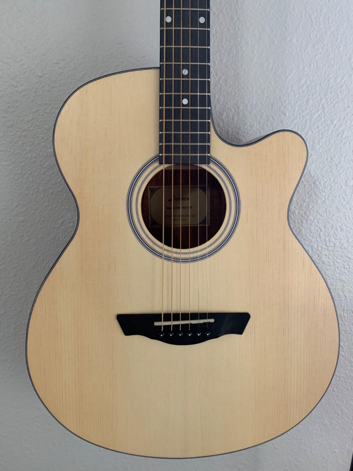 Donner Acoustic Guitar for Beginner Adult 36'' Dreadnought 3/4 Size Black Guitar Bundle Package Kit Travel, Spruce Wood With Gig Bag Capo Tuner Strap String Guitar Picks DAG-1MB/DAT-110D customer photo 2