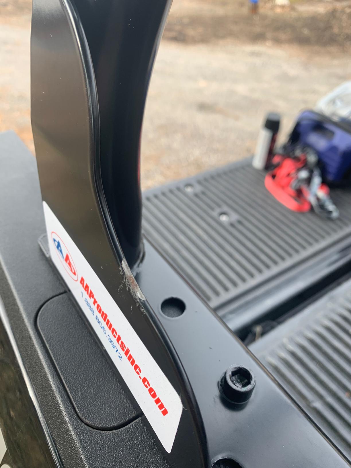 Model X31 800Ibs Capacity Extendable Steel Pick-Up Truck Ladder Rack Two-bar Set - Black customer photo 2