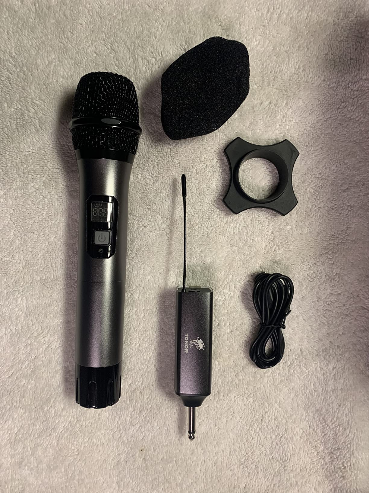 TONOR Wireless Microphone, Mic System with Rechargeable Receiver, 1Mic customer photo 2
