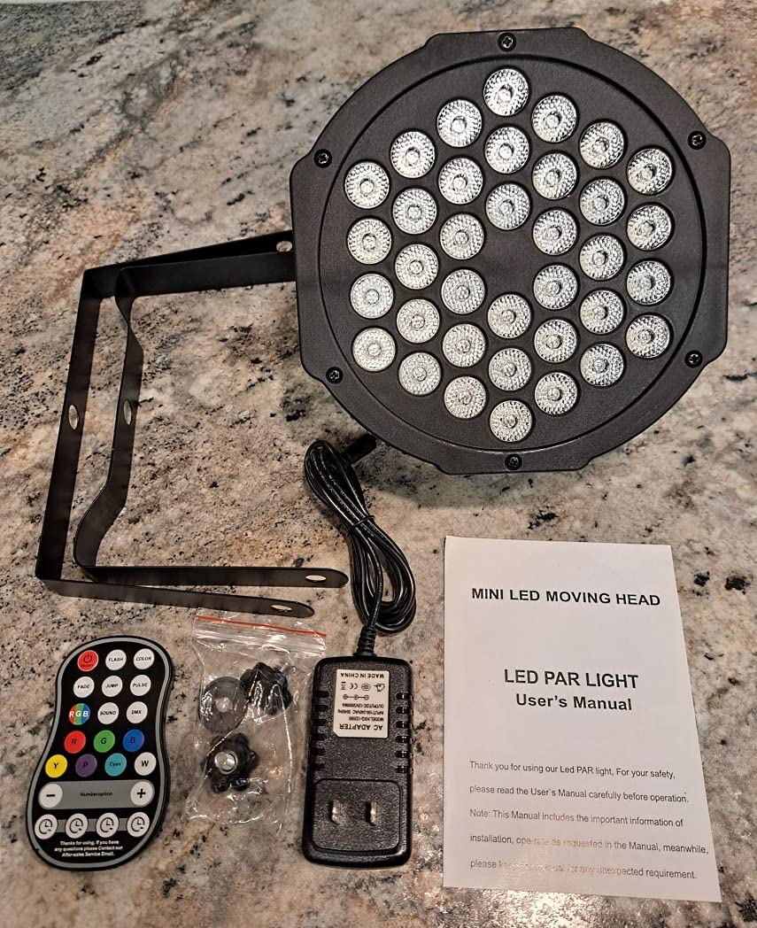 Rechargeable Par Can Lights U`King Wireless LED Uplights Battery Powered Uplighting RGB 36W Stage Lighting for Events DJ Disco Wedding Party - 4 Pack customer photo 2