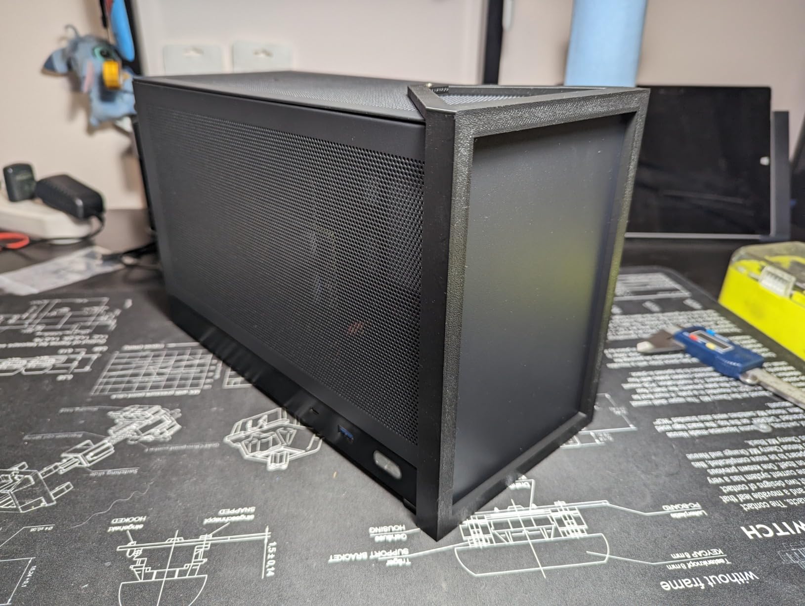S300 - Gaming Case - Front I/O USB 3.0 Type - C Port - SFX Power Supply 100-130mm -Cable Management System - luminum Mini-ITX Motherboard Small Portable for PC (PCIe 3.0 16X Riser Cable) customer photo 2