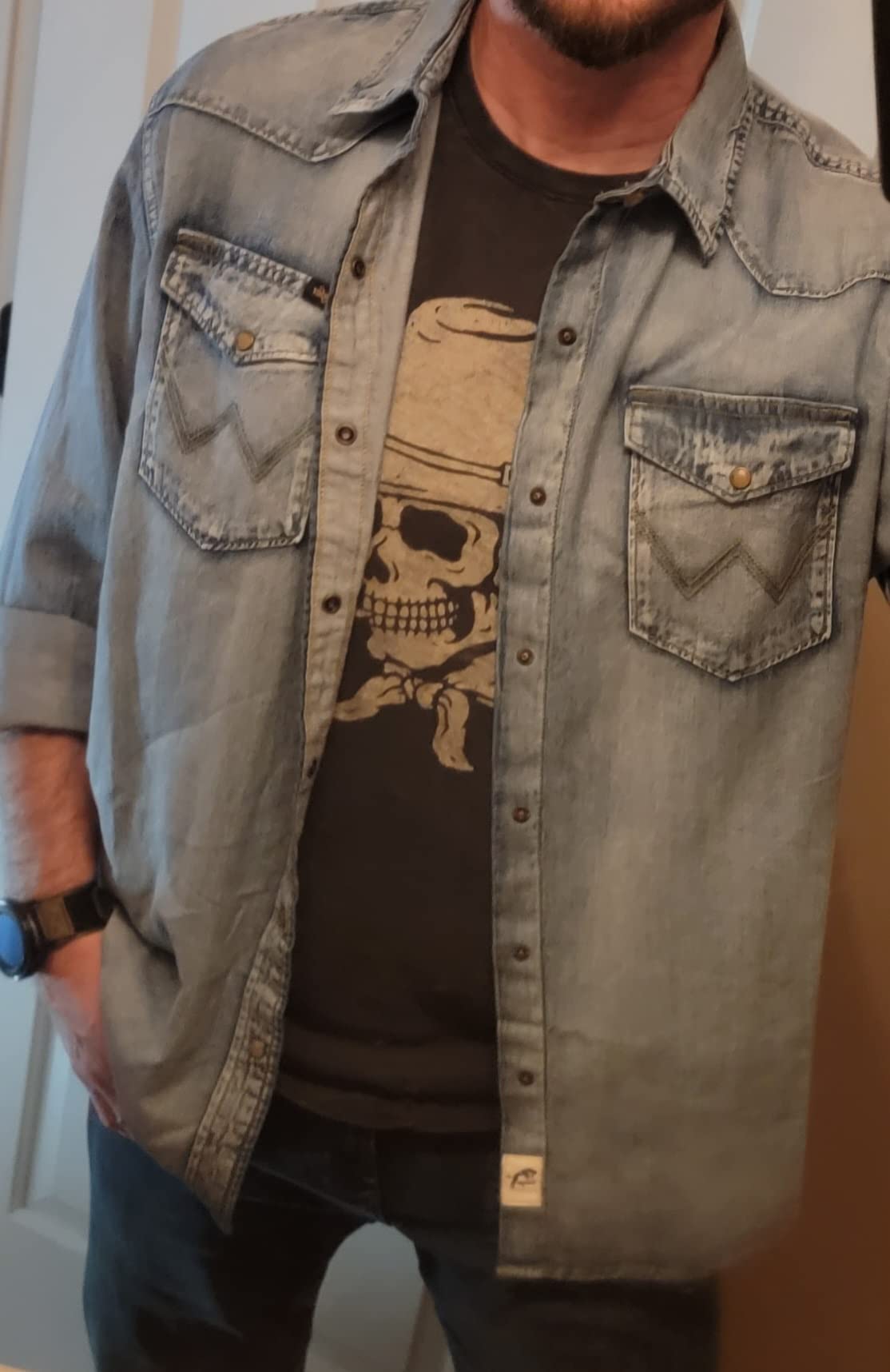 Wrangler Men's Iconic Regular Fit Snap Shirt customer photo 2